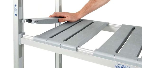aluminium metal shelving